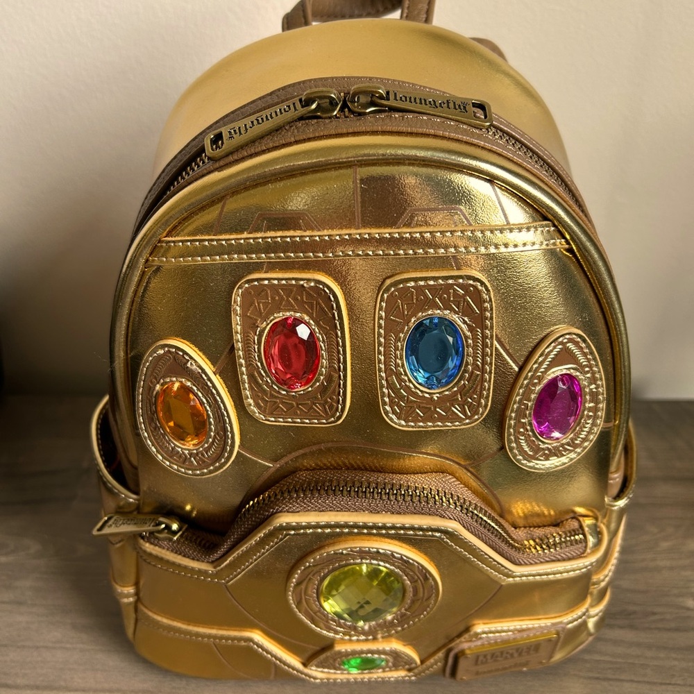 Loungefly Disney Marvel Infinity Stones Mini Backpack NWT